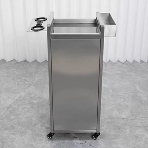 Stainless Steel <b>Tool</b> Cart for Hair Salon <b>Tool</b> <b>Cabinet</b> for Hair Salon Multifunctional <b>Storage</b> Rack for Hair Salon - Product Image 2