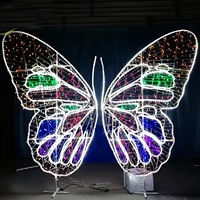 Nouveauté 2026 : Lumières LED géantes motif abeille de haute qualité pour la décoration extérieure de Noël, des rues, des centres commerciaux et des parcs d'attractions