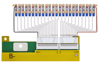 JNFN Smart BMS 17-24S 40-120A Placa de Protección Inteligente con Software para Equilibrar la Corriente del Circuito