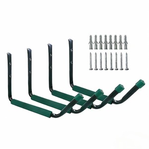Crochets de rangement pour garage, montés au mur, robustes, pour le rangement de vélos, kayaks et outils - Product Image 1