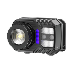 XPG Headlamp Strong <b>Light</b> COB Zoomable <b>Sensor</b> Rechargeable Red Warning <b>Light</b> Aluminum Alloy Body 120 Lm/W - Product Image 3