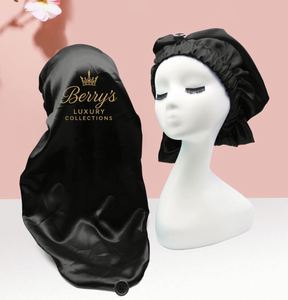 Gorro de Ducha de Satén de Doble Capa para Cabello Largo, Trenzas y Rizos, Ajuste Seguro, Garantiza Sin Fugas, Fácil de Abrochar, Regalo Promocional - Product Image 1