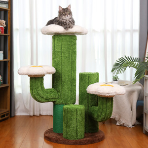<span class=keywords><strong>Arbre</strong></span> <span class=keywords><strong>à</strong></span> <span class=keywords><strong>chat</strong></span> classique grand et moderne en bois massif, multi-niveaux, avec griffoir et lit, centre d'activités - Product Image 1
