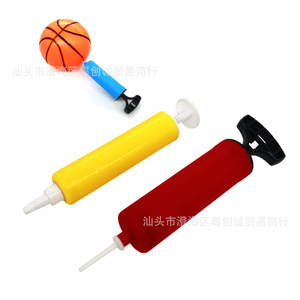 Mini bomba de aire manual de plástico para inflar pelotas, portátil, con adaptador de válvula, 17 cm de longitud - Product Image 5