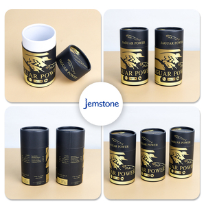 หลอดกระดาษบรรจุภัณฑ์พิมพ์ลายสีแบบกําหนดเองย่อยสลายได้ทางชีวภาพคุณภาพสูงพร้อมฝาปิด - Product Image 1