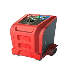 auto car a/c system refrigerant recovery oil flushing machine