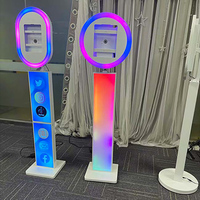 Soporte para iPad 12.9 para Fotomatón, Selfie, Video, Accesorios Gratis, Fotomatón para iPad con Altavoces