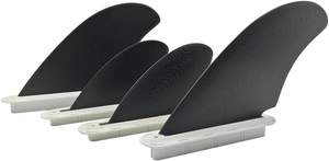 Aletas de propulsor reforzadas con fibra de vidrio para Longboard Soft Top Surfboard Paddle Board Wake <span class=keywords><strong>Surf</strong></span> Fins <span class=keywords><strong>Surf</strong></span> Keel Twin Fin - Product Image 2