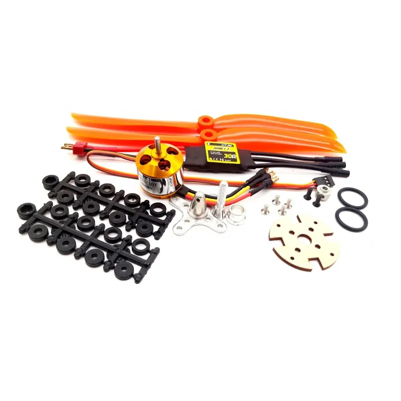 Harga Pabrik Langsung XXD 2212 1400KV Motor Hornet 30A Baling-Baling ESC Tanpa Sikat Set 8060 RC Helikopter Sayap Tetap Elektronik