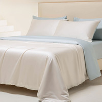 Juego de Ropa de Cama de Seda de Hielo Ultra Suave y Transpirable, Ligero para el Verano