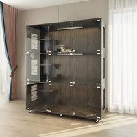 Cage et villa spacieuses pour chats avec maison pour chats à plusieurs niveaux, enclos extérieur, niche pour animaux de compagnie et meubles en bois de luxe pour plusieurs chats
