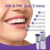 Dentifrice chimique Crogate Purple Light avec lysozyme et technologie blanchissante pour l'élimination du jaunissement et des taches, usage domestique