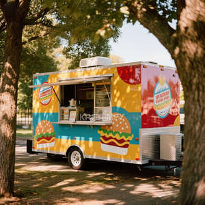 2025 New Style Fiberglass <b>Small</b> Hot Dog Pizza Cart Snacks Coffee Van Mobile <b>Kitchen</b> Food Kiosk Ice Cream Truck Chips <b>for</b> Sale - Product Image 3