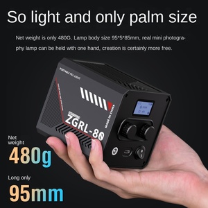 Lampe de photographie ZGRL-80 de haute qualité, mini projecteur portable haute puissance pour extérieur, éclairage d'appoint vidéo <span class=keywords><strong>professionnel</strong></span> - Product Image 5