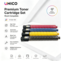 Cartouche de toner couleur UNICO MPC5000, poudre japonaise compatible pour Ricoh Aficio MPC4000 5050 Aficio MP C4000 5000 4501 5501