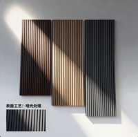 Panneau mural acoustique en bois lamellé MDF WPC moderne pour chambre à coucher, salle à manger, hôtel et appartement