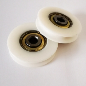 Tùy chỉnh kích cỡ khác nhau U rãnh cửa trượt con lăn bánh xe POM Nylon nhựa ròng rọc với mang - Product Image 6