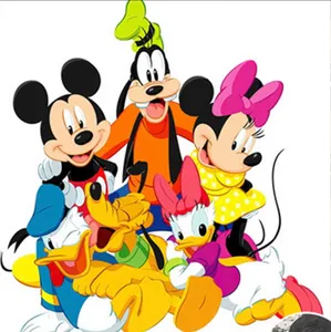 Mickey Mouse Clubhouse Mickey Minnie Pluto Donald Duck Patch in vinile Dtf trasferimento di calore serigrafia trasferimenti Dtf per indumenti