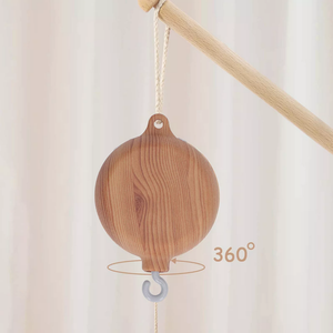 Boîte à musique électrique d'aspect bois en matériau ABS robuste et sûr avec 35 modes de chanson 3 pour cadeau de pépinière d'anniversaire de bébé - Product Image 6
