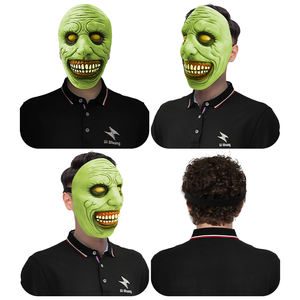 ปรับแต่งฮาโลวีนที่กําหนดเองสยองขวัญผีผู้ใหญ่หน้ากากน่าขนลุกยิ้มปีศาจคอสเพลย์หน้ากากน้ํายางMasqueradeแสดงProps - Product Image 4