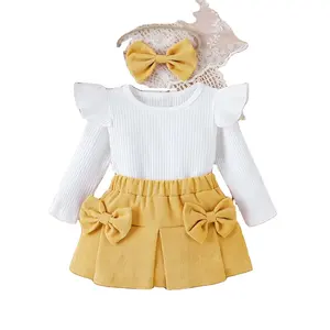 Huaang Baby girls tutina Set di abbigliamento per neonato 2024 Set regalo economico