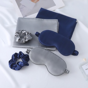 Ensemble de sommeil en soie satinée végétalienne, taie d'oreiller soyeuse avec chouchous et <span class=keywords><strong>masque</strong></span> <span class=keywords><strong>pour</strong></span> les <span class=keywords><strong>yeux</strong></span> <span class=keywords><strong>pour</strong></span> les cheveux et <span class=keywords><strong>la</strong></span> peau - Product Image 2