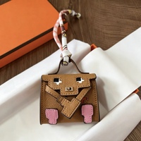 Étui Mini pour Écouteurs en Cuir PU Style Pixel Art, Breloque Sac à Dos Créatif 3D, Porte-clés, Pochette pour Écouteurs, Accessoire à Boucle