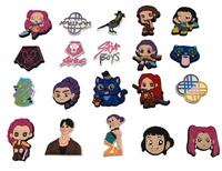 Nouvel Arrivage Vente en Gros JunXin XH-JX Breloques en PVC Personnages de Dessins Animés Boutons de Décoration pour Chaussures d'Enfants Sabots K-POP Demon Hunter CN;FUJ