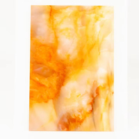 Diffuseur de lumière en film de marbre léger, différentes tailles, formes et épaisseurs, panneau en acrylique