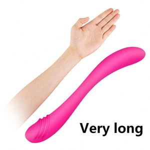 Consolador vibrador <span class=keywords><strong>de</strong></span> doble cabeza súper largo, Juguetes sexuales, consolador <span class=keywords><strong>de</strong></span> estimulación vaginal Anal femenina, vibrador para mujer, vídeo - Product Image 4