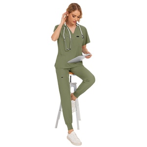42122 logotipo listo personalizado hombres ropa <span class=keywords><strong>de</strong></span> trabajo ropa personalizada hombres ropa vendedores <span class=keywords><strong>de</strong></span> ropa asistente médico Scrubs - Product Image 1