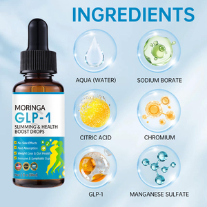 Gotas Moringa GLP-1 para Adelgazar y Mejorar la Salud, 30 ml, Líquido Oral, Pérdida de Peso, Salud Intestinal, Apoyo Inmunológico, Suplemento Natural para Adultos - Product Image 4