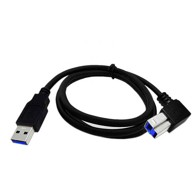 USB 3.0 square Port Printing Data Cable up Down Left Right Bend Cable Suitable for Printer Connection to Computer