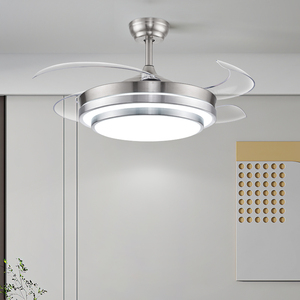 42 Inch Không Cánh Có Thể Thu Vào Vô Hình <span class=keywords><strong>Fan</strong></span> Quạt Trần Có Thể Thu Vào Với Ánh Sáng Ẩn Giấu Vô Hình Không Cánh Và Từ Xa - Product Image 1