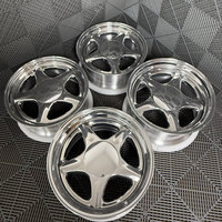 Harga Pabrik Baru Velg Aluminium Alloy 2-Piece 5 Spoke Silver T6061 5x112/120/114.3 Offset 20mm/25mm untuk F30 E46 E90