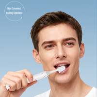 Brosse à dents personnalisée avec manche en plastique naturel, poils souples et dentifrice intégré, livrée avec boîte d'emballage, pour adultes