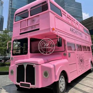 2025 Coffee Bar <b>Cart</b> Double Decker Mobile Bar Truck Electric Food Truck Electric Food Truck With Ice Cream Machine Coffee Shop - Product Image 3