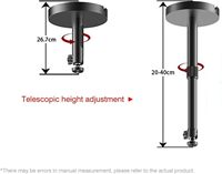 Support de projecteur pour montage au plafond, accessoires de suspension de projecteur compatibles, support mural réglable pour Jenovox M5000 XGIMI JMGO