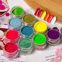 Poudre de revêtement des ongles scintillante, néon, 15 ml, lueur dans la nuit, Pigment multicolore, phosphore, pour encre et peinture