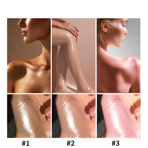 Aceite Corporal Vegano <span class=keywords><strong>con</strong></span> <span class=keywords><strong>Brillo</strong></span>, Iluminador para la Piel <span class=keywords><strong>con</strong></span> Aroma Tropical, 3 Tonos, Hidratante y Nutritivo, Marca Privada OEM - Product Image 3