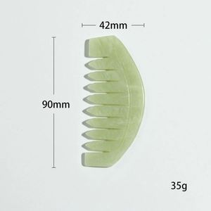 Peine de Masaje Gua Sha Multifuncional de Jade de Alta Calidad con Grabado Láser para Regalo Promocional Creativo - Product Image 4