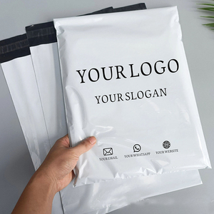 In Stock Bright White Polyethylene Courier Bag New Material Thick Color Printed Biodegradable <b>Packaging</b> Envelope Factory Bulk - Product Image 4