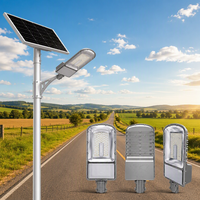 Farola Solar de Carbono con Control Remoto, Resistente al Agua IP65, Luz LED Solar para Calle