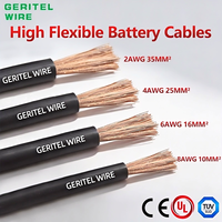 Câble de batterie solaire haute intensité 300/500V-450/750V en cuivre isolé PVC /CE/ pour onduleur solaire et batterie