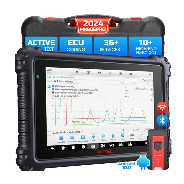 Autel Mk906 Pro Mk906pro Car Code Reader Bidirectional Obd2 Scanner Diagnostic Machine Tool Upgrade of MK908S MS906BT MK906BT