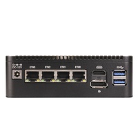 Eip 2026 Kedatangan Baru Mini PC AI Control Host Intel N95/n150 CPU Generasi ke-12 DDR4 RAM 8GB 4 Kartu Jaringan 2.5G Lan PC Tanpa Kipas