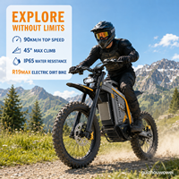 Moto tout-terrain électrique 72V 40Ah 11KW avec batterie Samsung et freins à disque hydrauliques