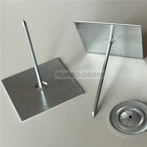 Perchas de aislamiento autoadhesivas de 4-1/2 "Arandela de acero inoxidable Instalación de mantas de aislamiento de goma de fibra de vidrio Tablero de poliestireno - Product Image 4