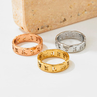 Bagues de couple ajourées Mantra, style européen et américain, bague spirituelle pour usage quotidien, vente en gros