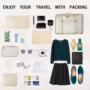 Customized Printing Portable Hanging Cloth Shoes Luggage <b>Organizer</b> Bag Set Travel Packing Cubes for <b>Suitcases</b> - Product Image 4